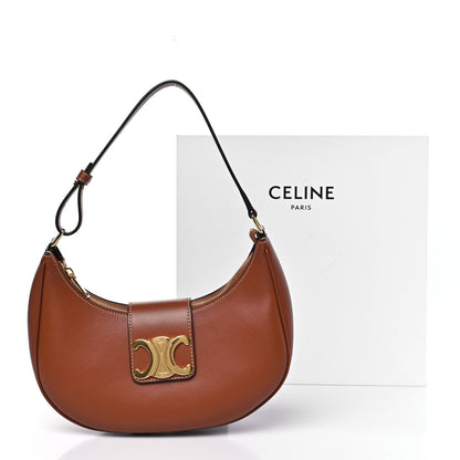 Celine Smooth Calfskin Medium Strap Ava Triomphe Shoulder Bag Tan 10 of 10