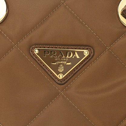 Prada Re-Nylon Saffiano Stitched Re-Edition 1995 Chaine Shoulder Bag Brandy 7 of 9