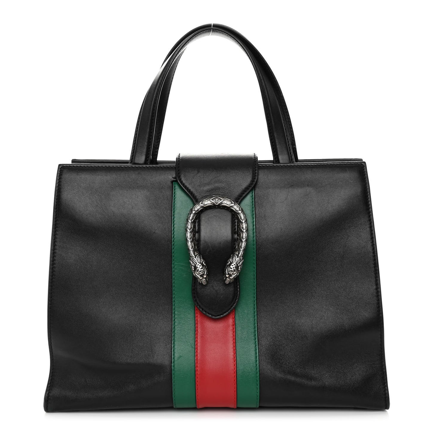 Calfskin Web Medium Dionysus Tote Bag Black