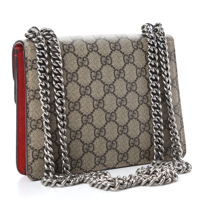 Gucci GG Supreme Monogram Mini Dionysus Shoulder Bag Hibiscus Red 3 of 11