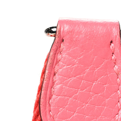 Hermes Taurillon Clemence Amazone Evelyne TPM Rose Azalee Rouge Pivoine 14 of 14
