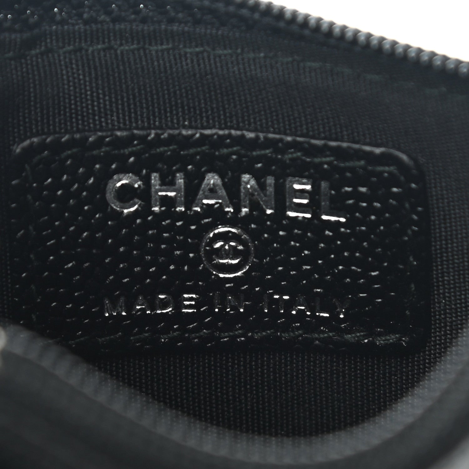 Chanel Caviar CC Zip Card Holder Black 6 of 8