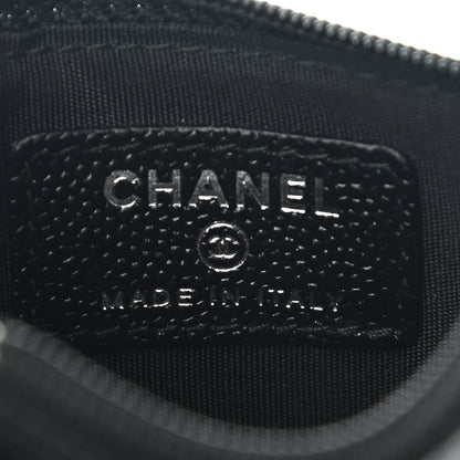 Chanel Caviar CC Zip Card Holder Black 6 of 8