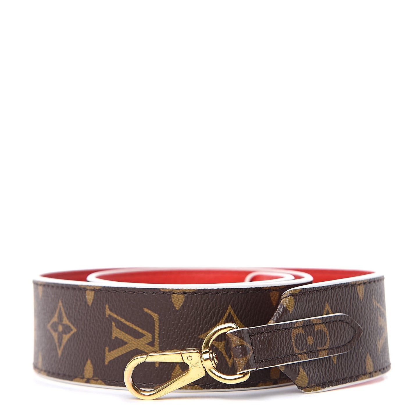 Monogram Bandouliere Shoulder Strap Red