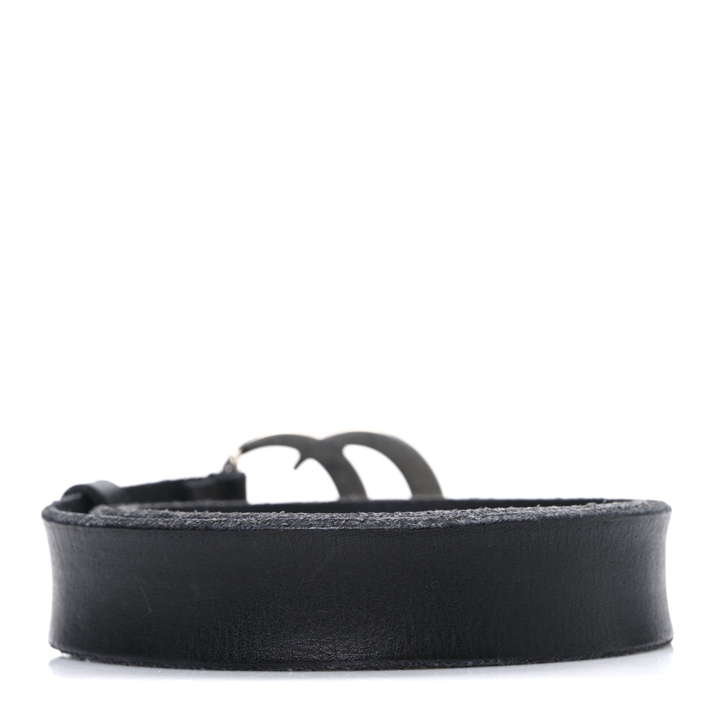 Cuoio Toscano Nickel Double G 30mm Belt 85 34 Black