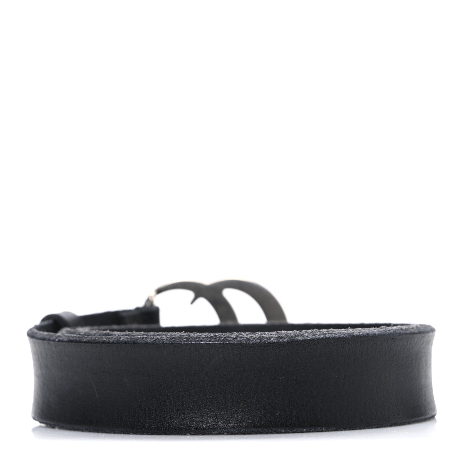 Gucci Cuoio Toscano Nickel Double G 30mm Belt 85 34 Black 2 of 5