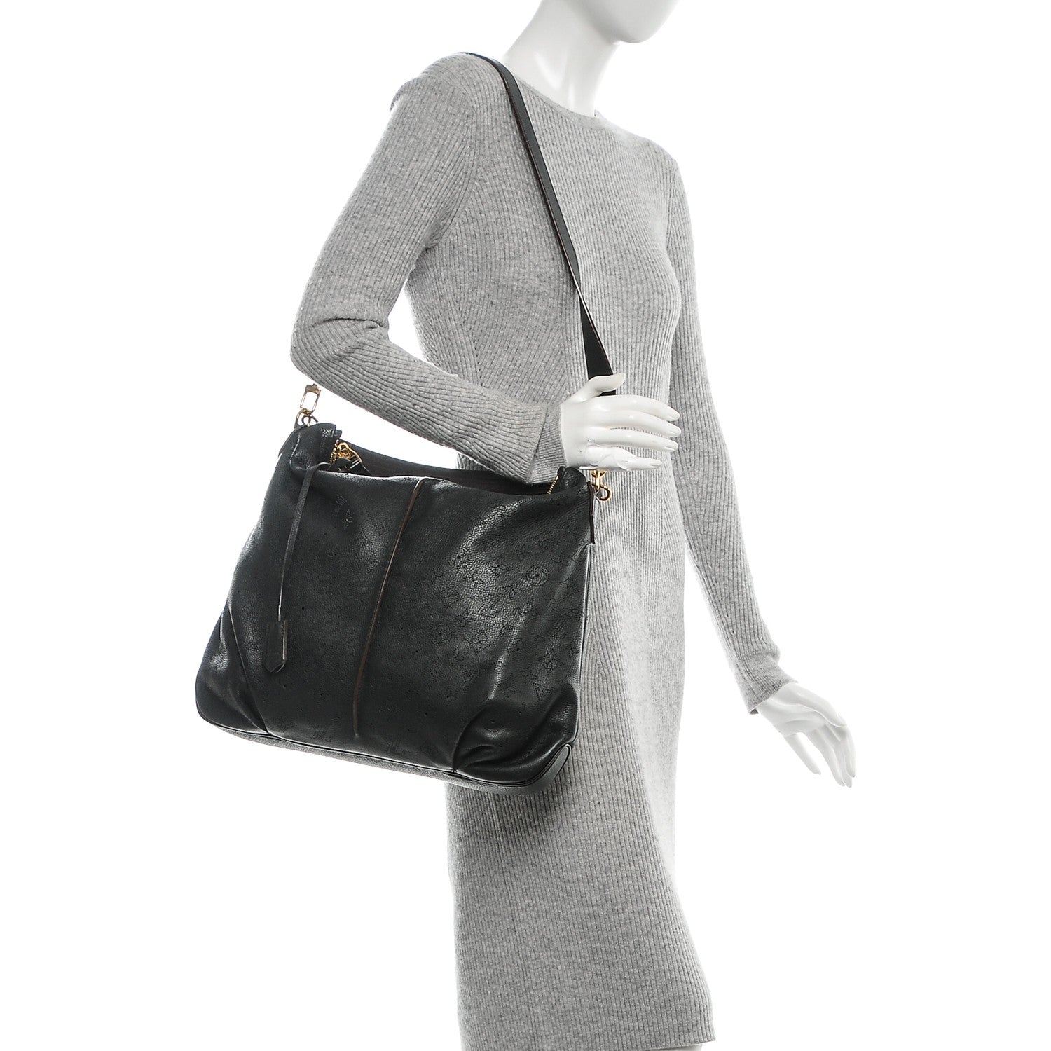 Louis Vuitton Mahina Selene MM Black 2 of 7