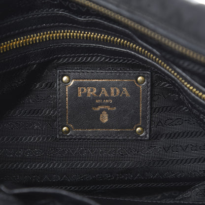 Prada Tessuto Nylon Soft Calf Tote Black 6 of 16