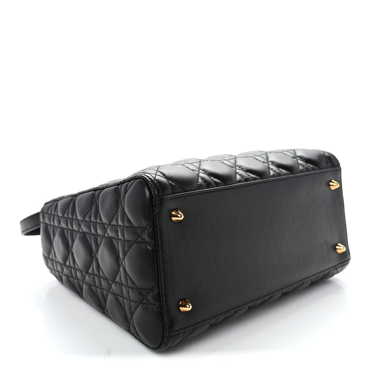 Lambskin Cannage Medium Lady Dior Black