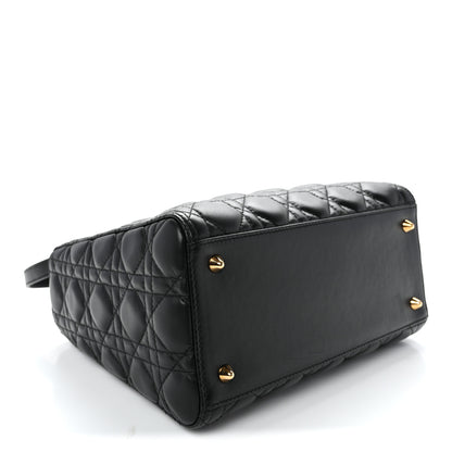 Christian Dior Lambskin Cannage Medium Lady Dior Black 4 of 10