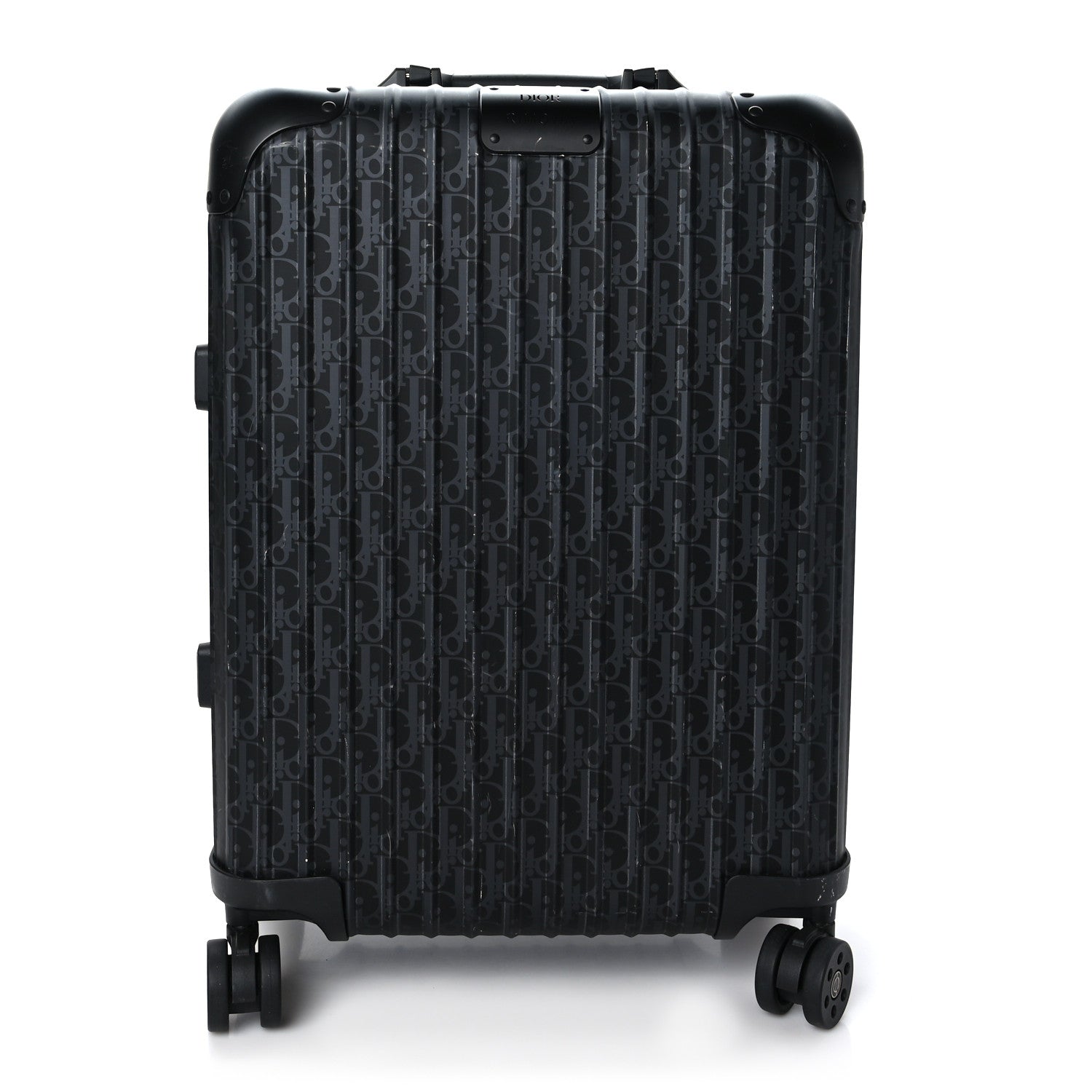 Christian Dior X RIMOWA Aluminum Gradient Cabin Luggage Black 1 of 11