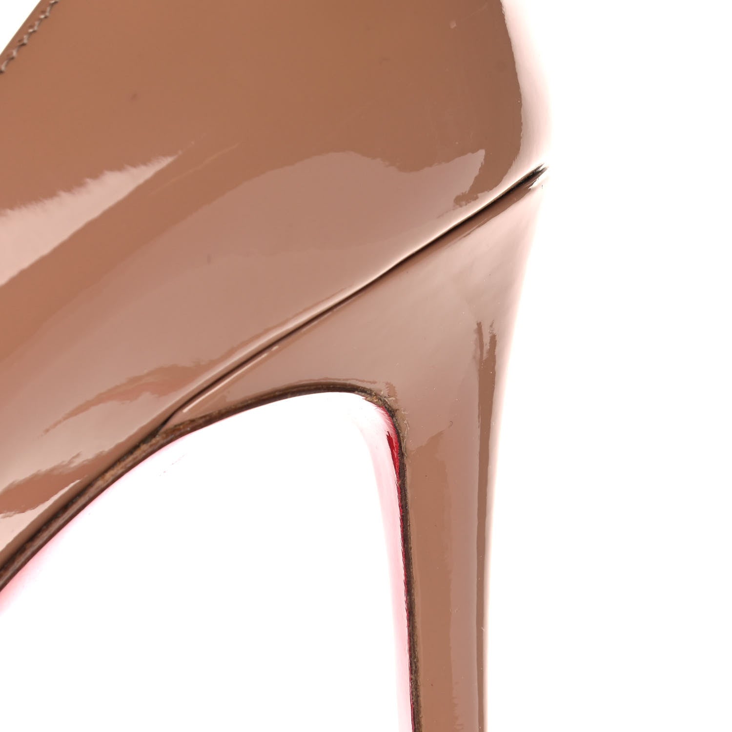 Christian Louboutin Patent Pigalle Follies 100 Pumps 37 Nude 10 of 11
