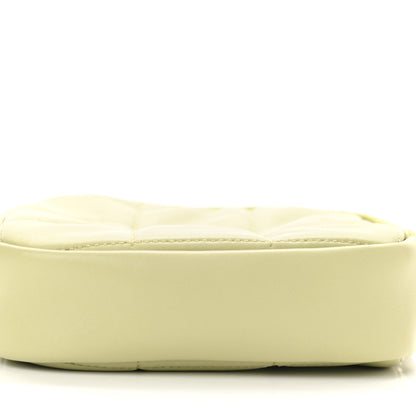 Chanel Lambskin Quilted Diamond Clutch With Chain Light Green 10 of 11