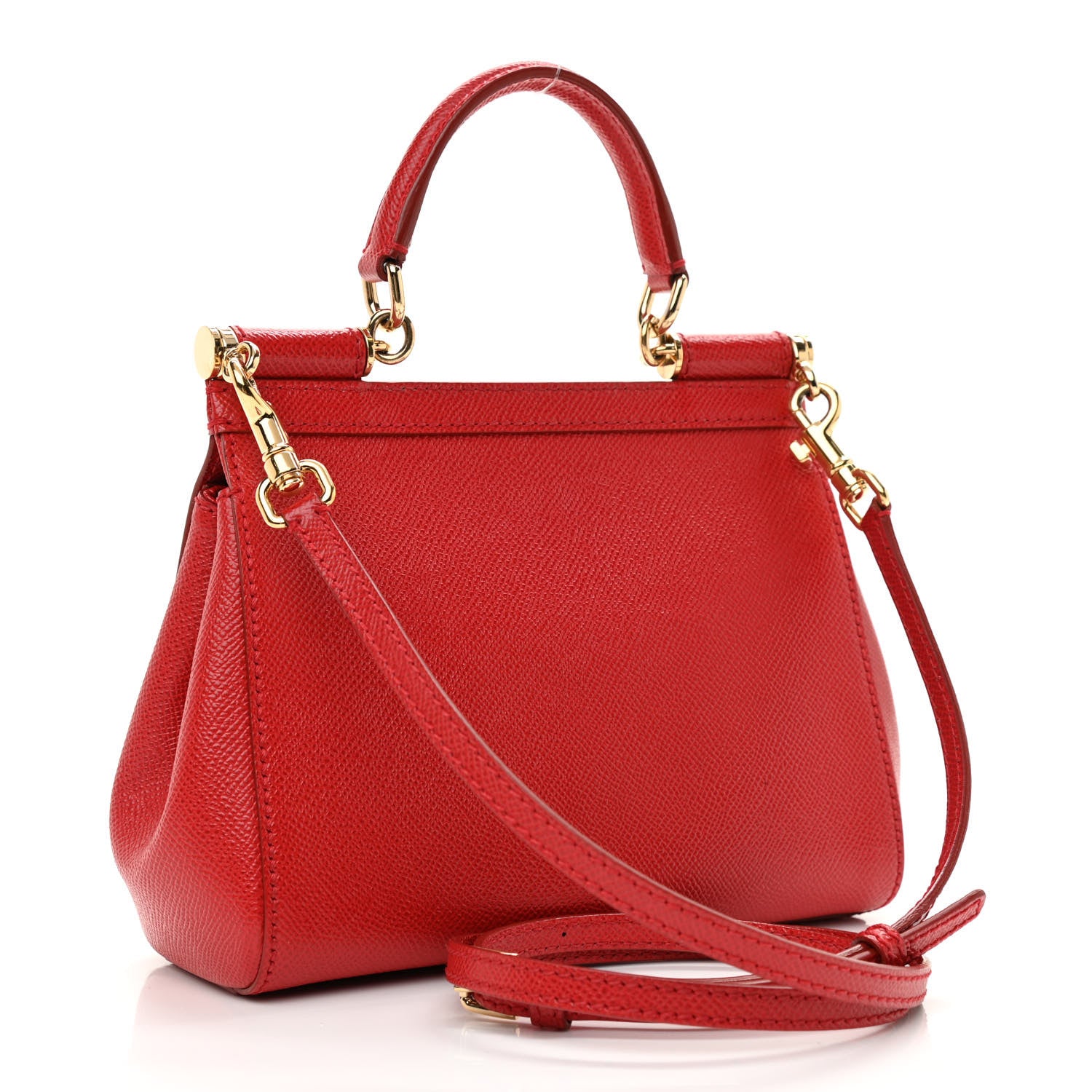 Dolce & Gabbana Dauphine Small Miss Sicily Satchel Red 3 of 7
