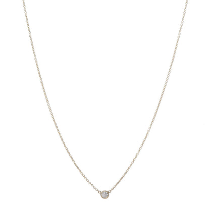 Tiffany 18K Yellow Gold Diamond .14ct Elsa Peretti Diamonds by the Yard Pendant Necklace 1 of 7