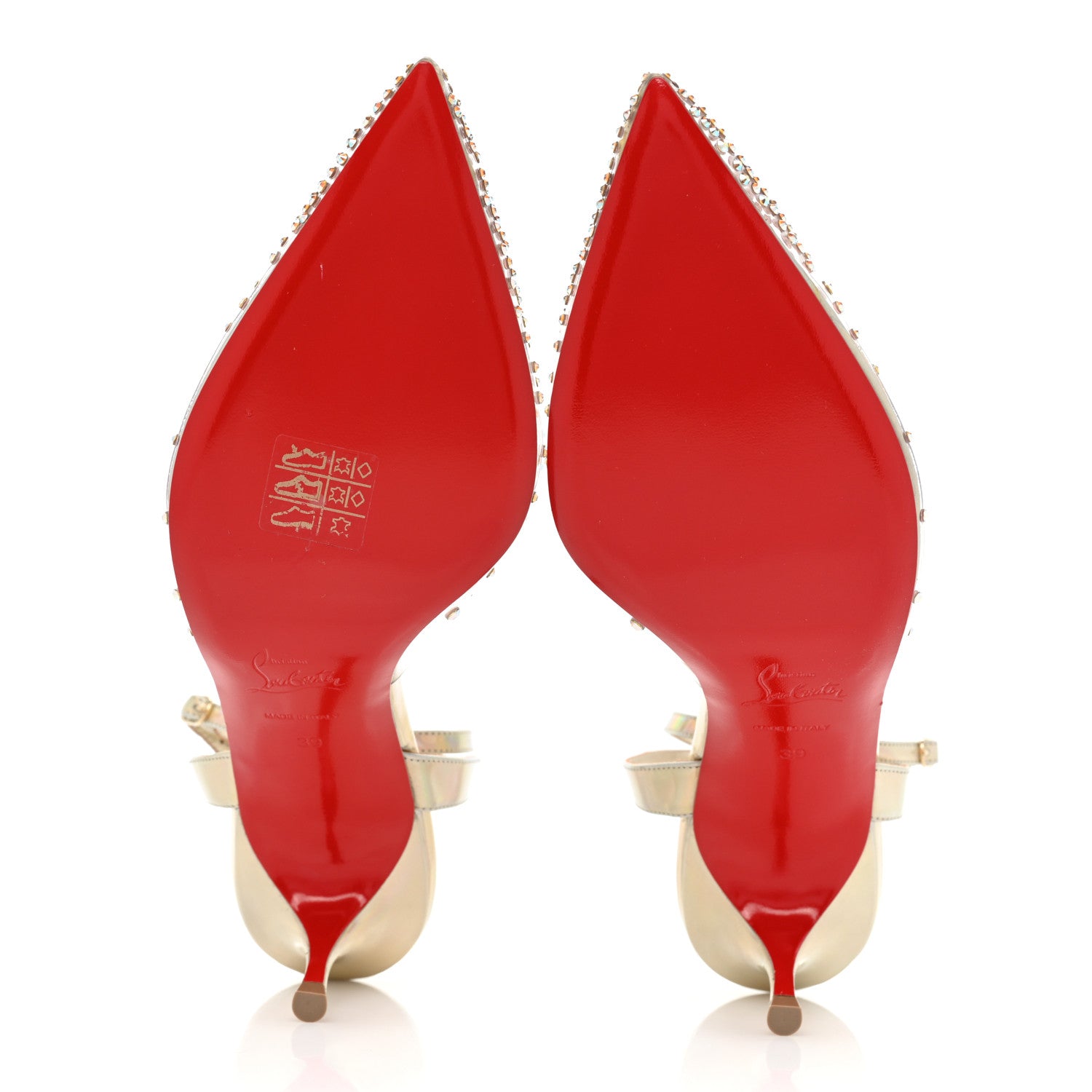 Christian Louboutin PVC Calf Alicoco Spikaqueen 55 Pumps 39 Version Platine 5 of 10