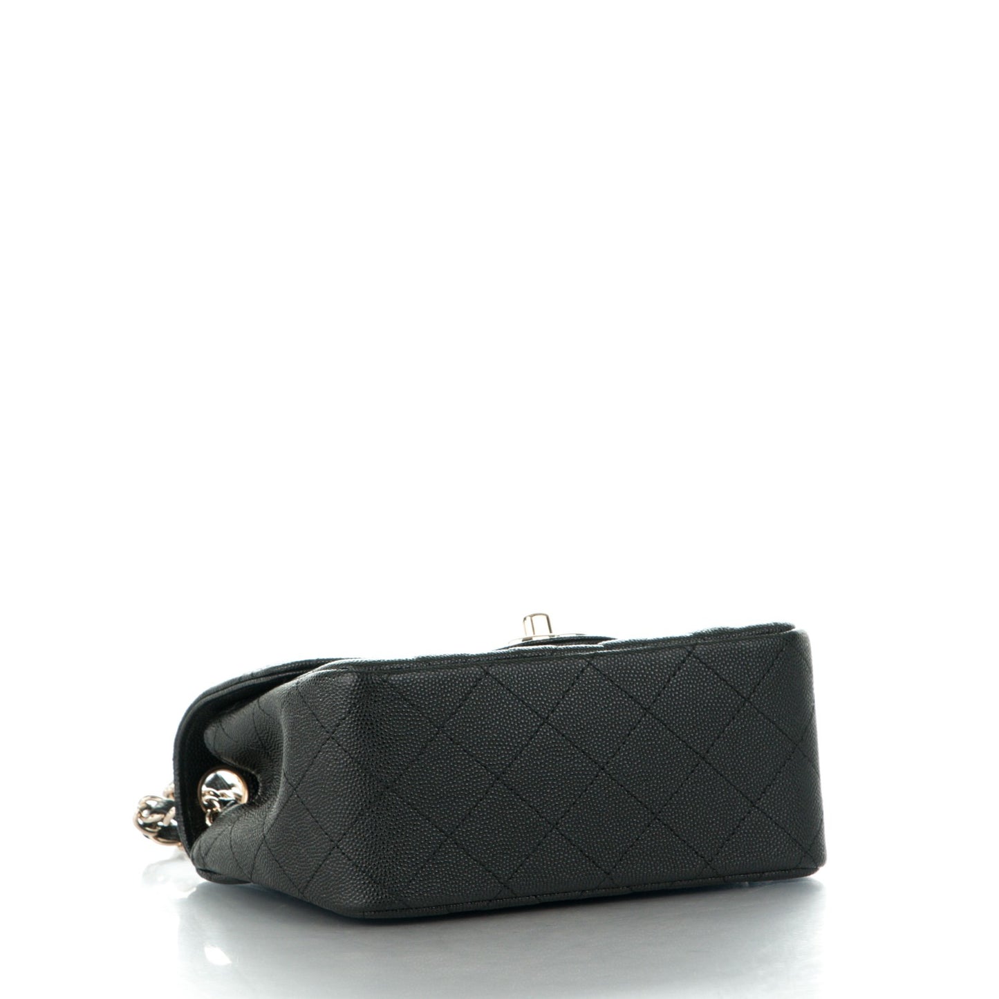 Caviar Quilted Mini Square Flap Black