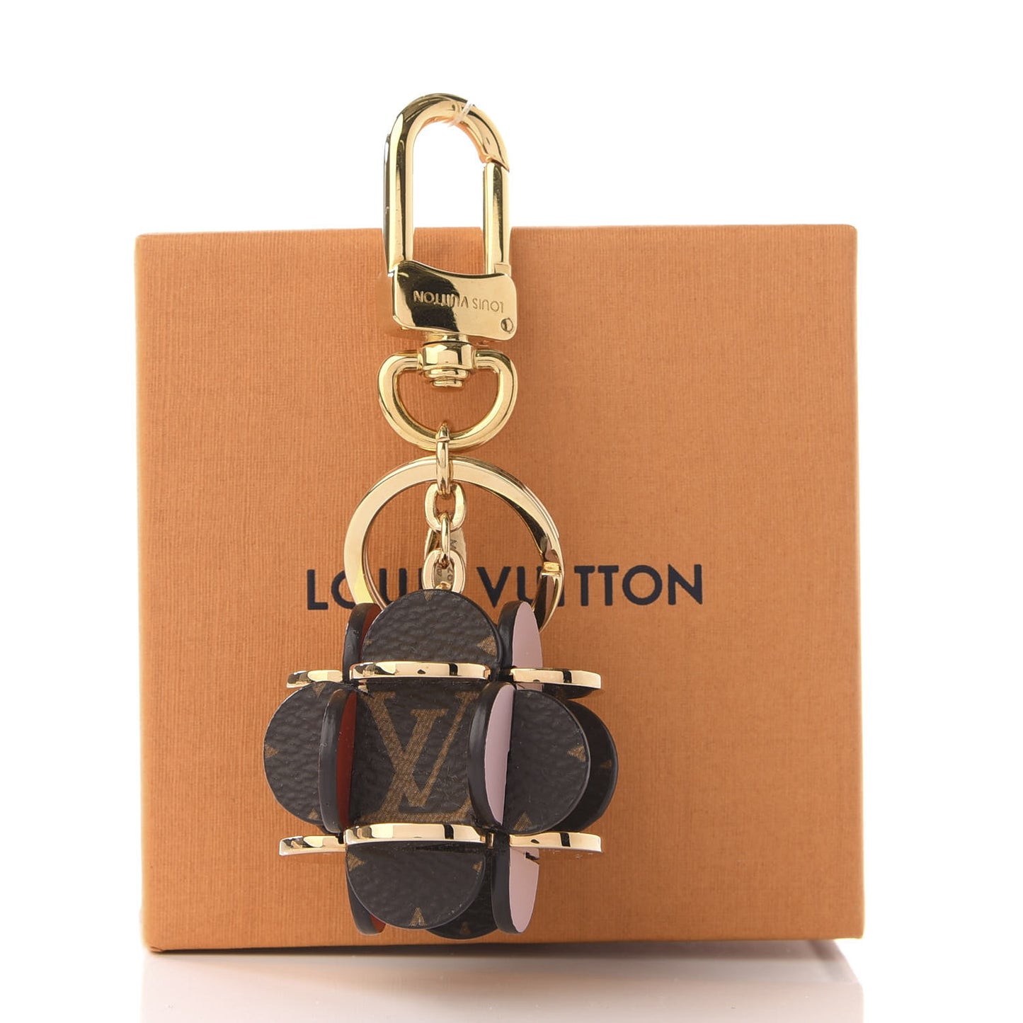 Monogram Flowering Bag Charm Key Ring