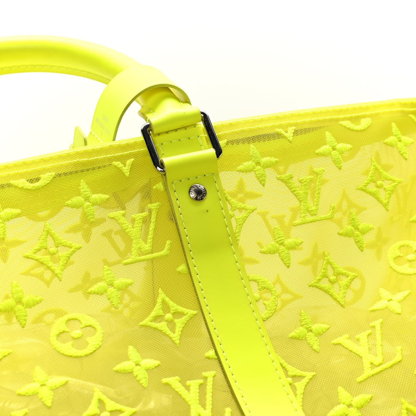 Monogram Fluo See Through Keepall Bandouliere 50 Yellow