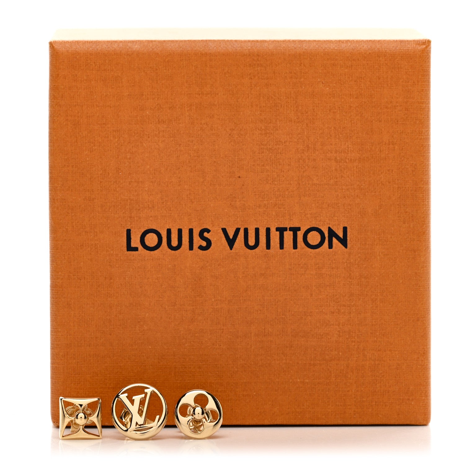 Louis Vuitton Metal Crazy In Lock Earrings Set Gold 5 of 5