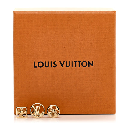 Louis Vuitton Metal Crazy In Lock Earrings Set Gold 5 of 5