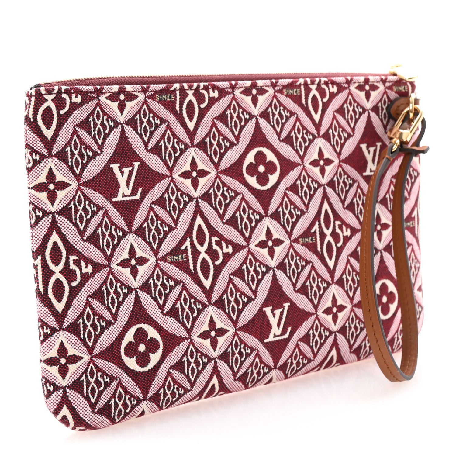 Louis Vuitton Jacquard Since 1854 Neverfull MM GM Pochette Bordeaux 3 of 6