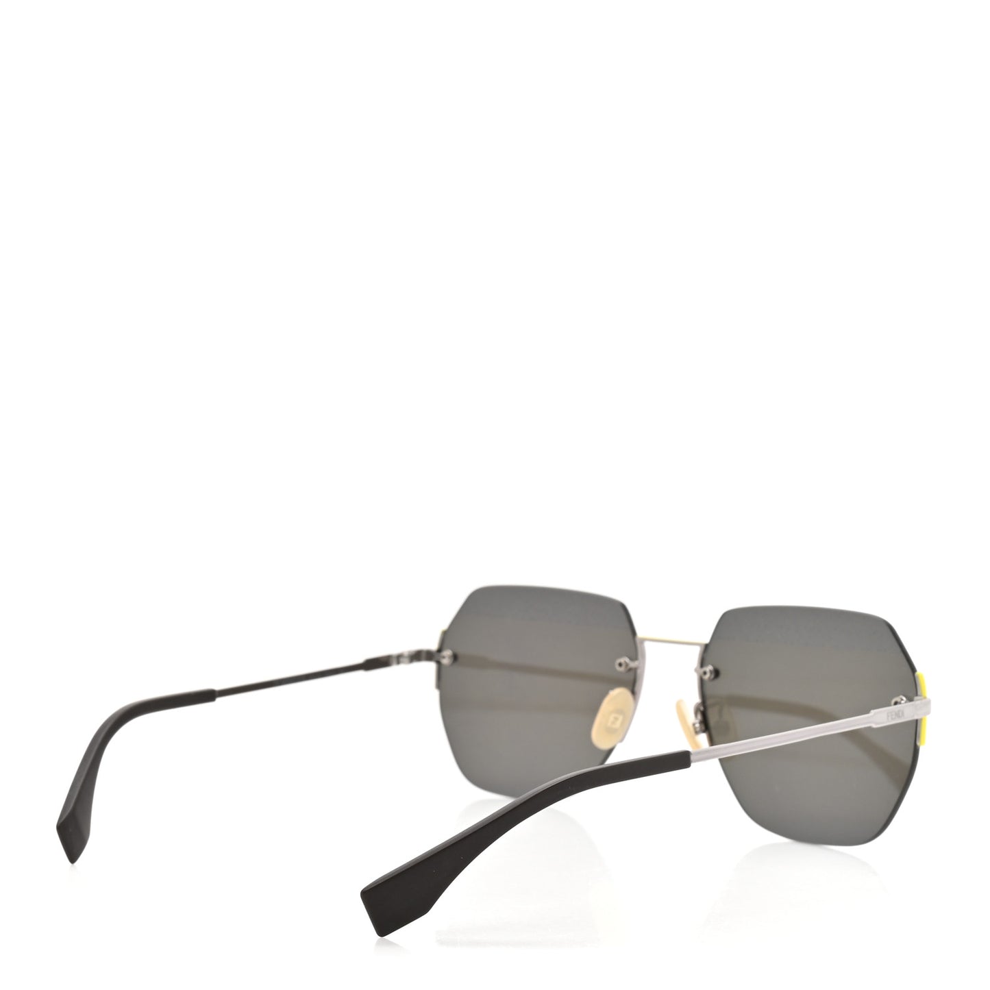 Metal Aviator Sunglasses FF M0067/F/S Silver Blue