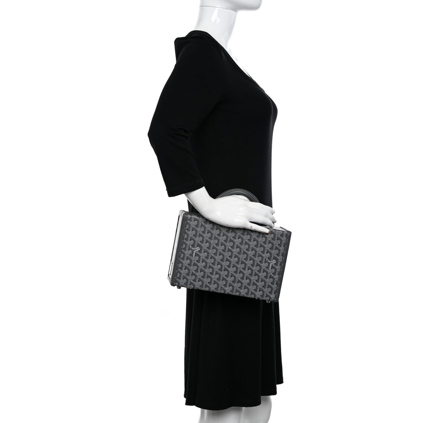 Goyardine Grand Hotel Trunk Bag Grey