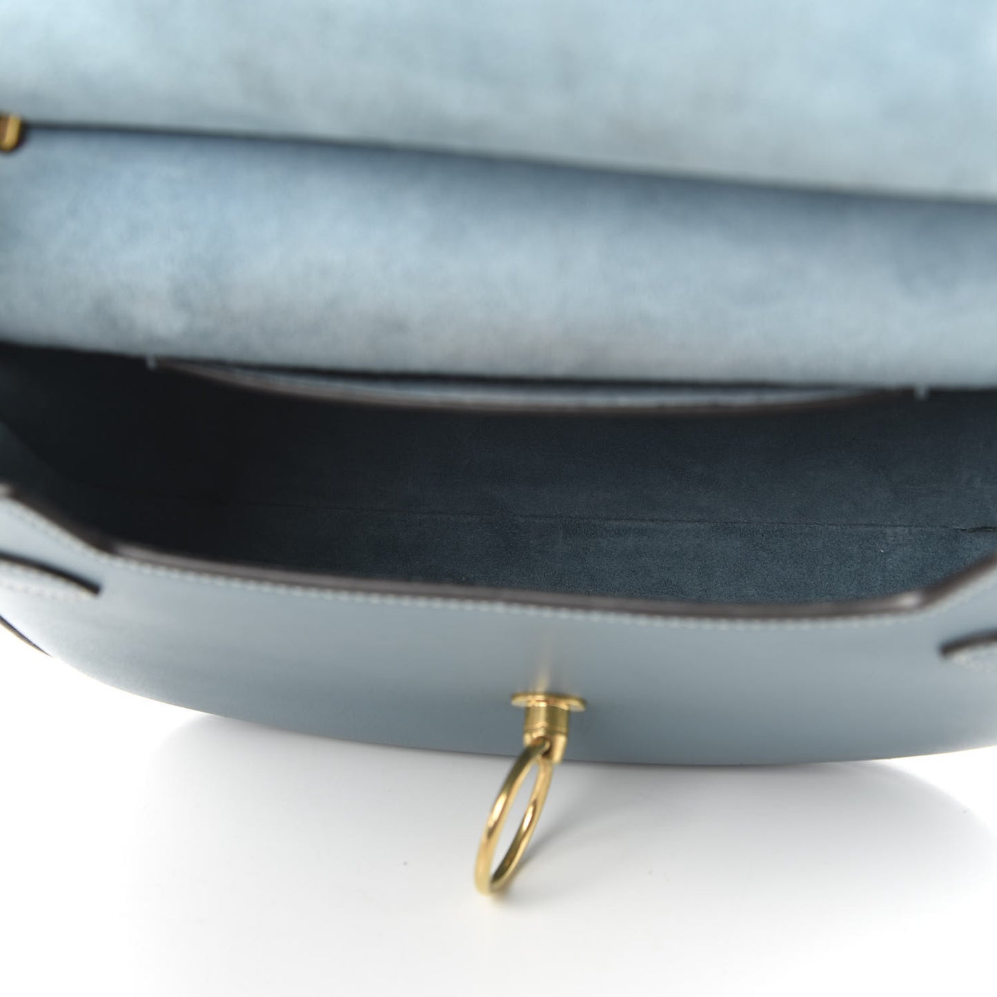 Silky Calfskin Amberley Satchel Blue