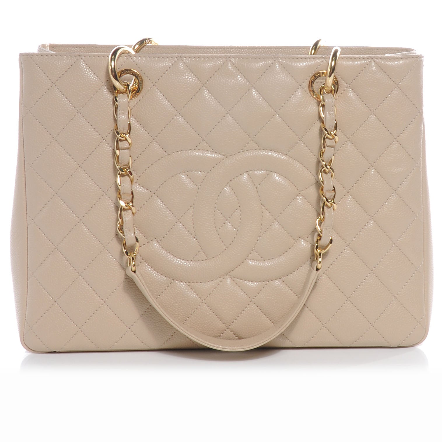 Chanel Caviar Grand Shopping Tote GST Beige Clair 1 of 7