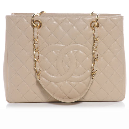 Chanel Caviar Grand Shopping Tote GST Beige Clair 1 of 7
