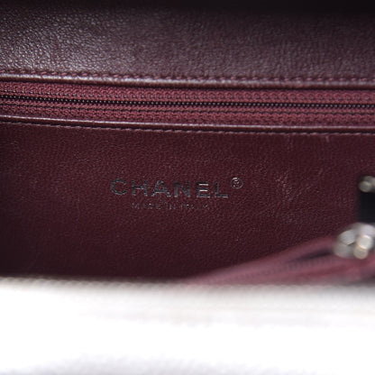 Chanel Metallic Caviar Quilted Medium CC Filigree Vanity Case Silver 6 of 13