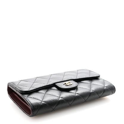 Chanel Caviar Quilted Medium Flap Wallet Black 4 of 9