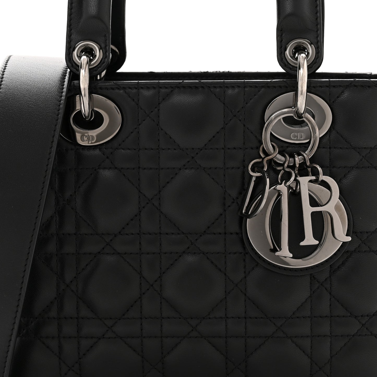 Lambskin Cannage Small My ABCDior Lady Dior Black