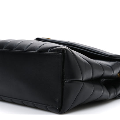 Saint Laurent Calfskin Y Quilted Monogram Small Loulou Chain Satchel Black 10 of 10