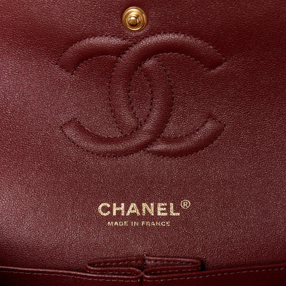Chanel Caviar Quilted Medium Double Flap Burgundy 6 of 12