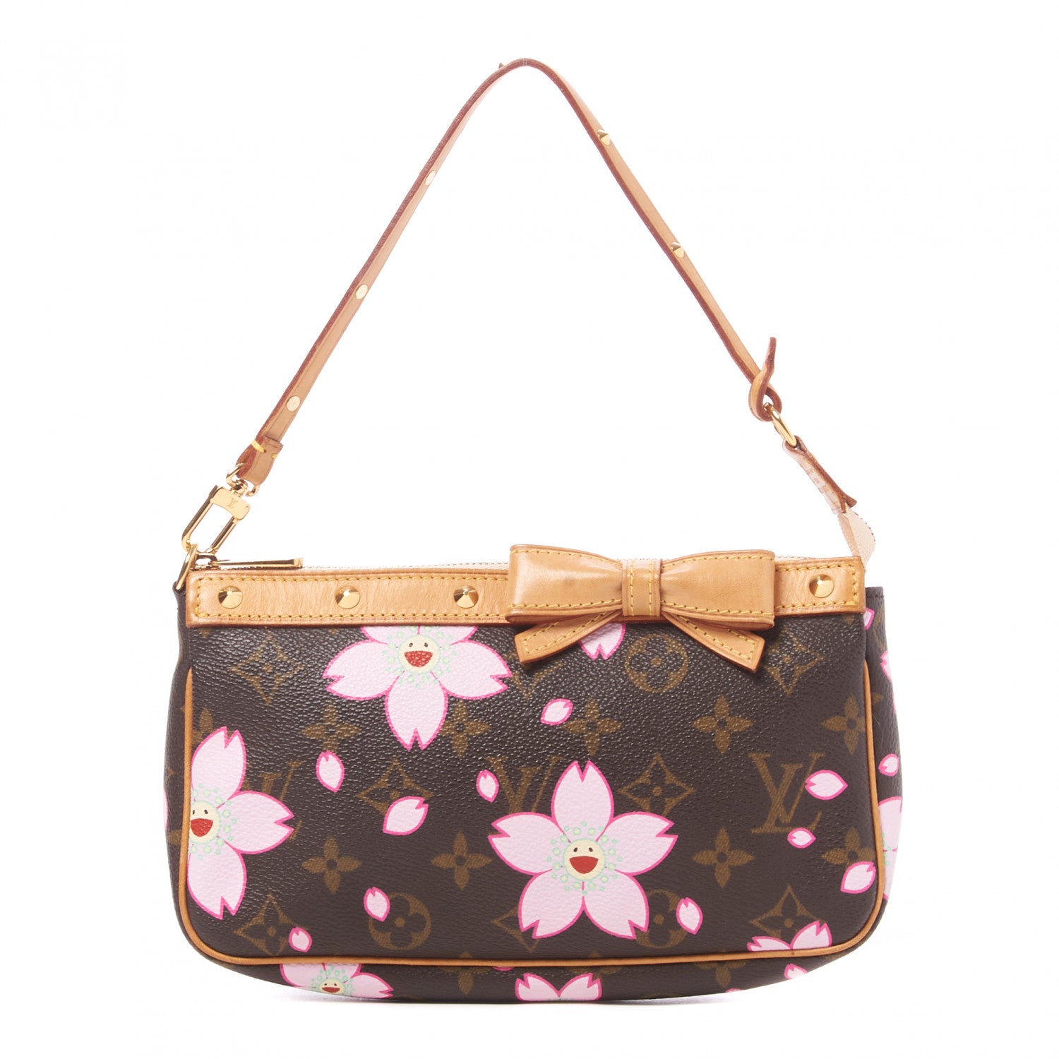 Louis Vuitton Monogram Cherry Blossom Pochette Accessories Brown 1 of 9