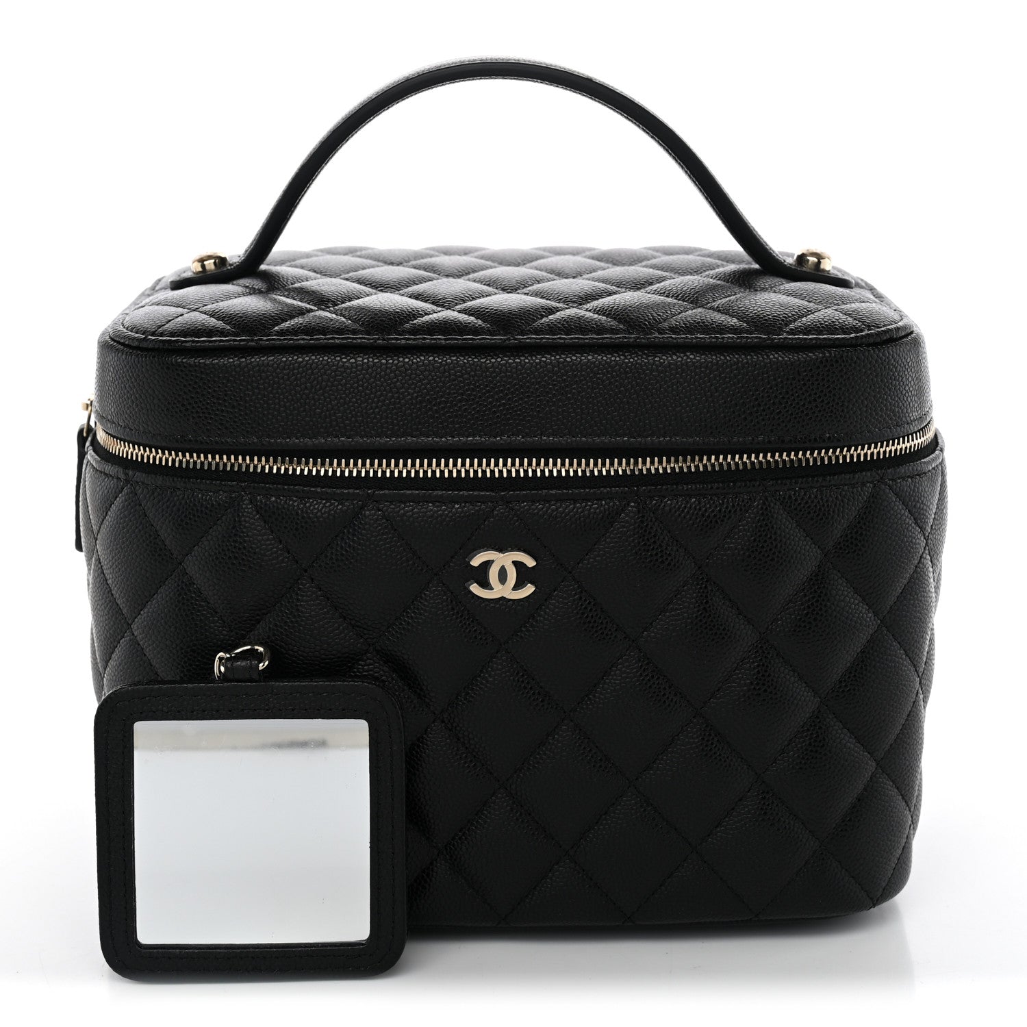 Chanel Caviar Quilted Large Vanity Pouch Black 3 of 8
