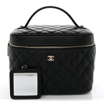 Chanel Caviar Quilted Large Vanity Pouch Black 3 of 8