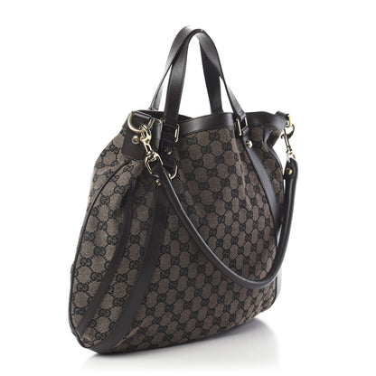 Gucci Monogram Medium Abbey Convertible Tote Dark Brown 4 of 10