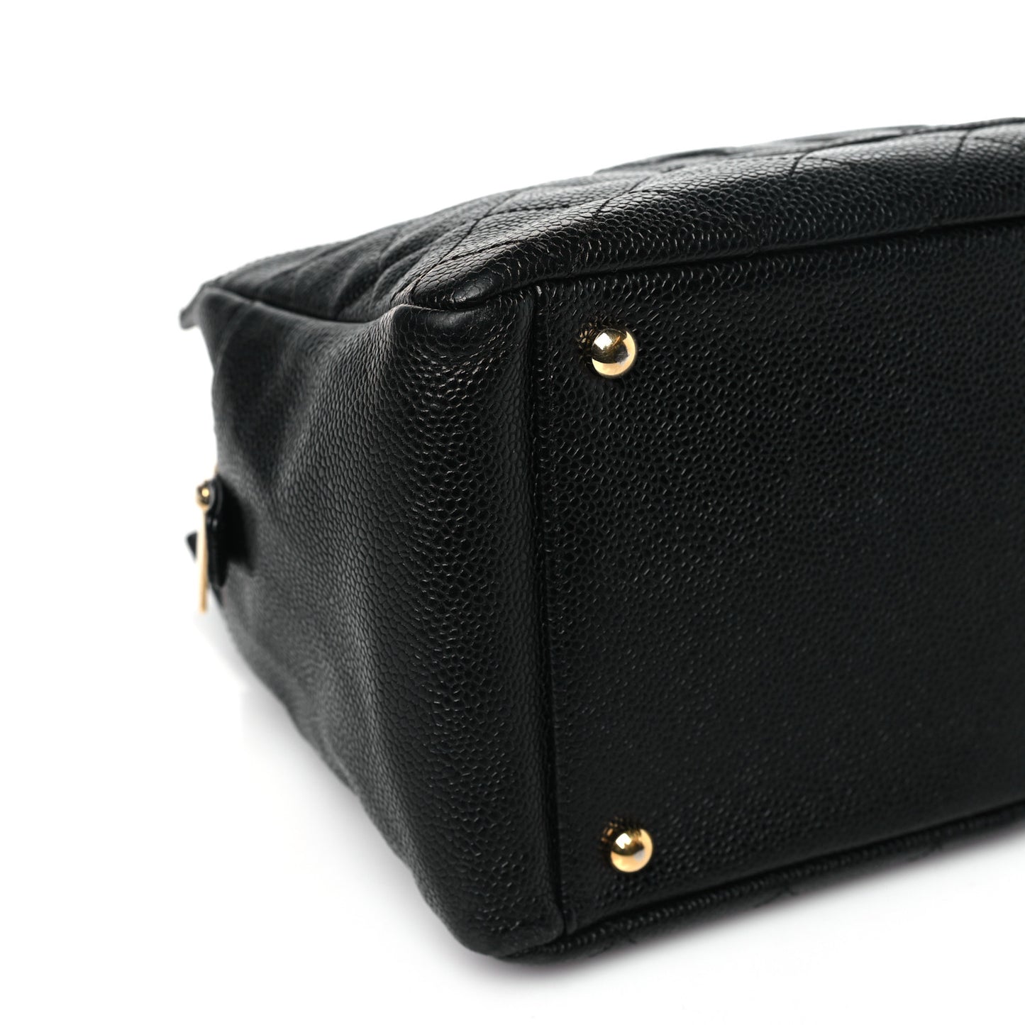 Caviar Quilted Petit Timeless Tote PTT Black