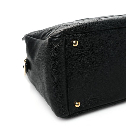 Chanel Caviar Quilted Petit Timeless Tote PTT Black 9 of 10