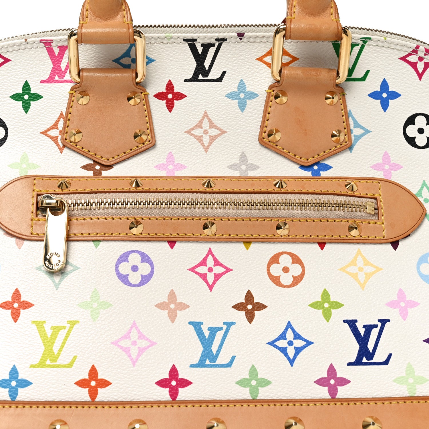 Louis Vuitton Monogram Multicolor Alma White 8 of 10