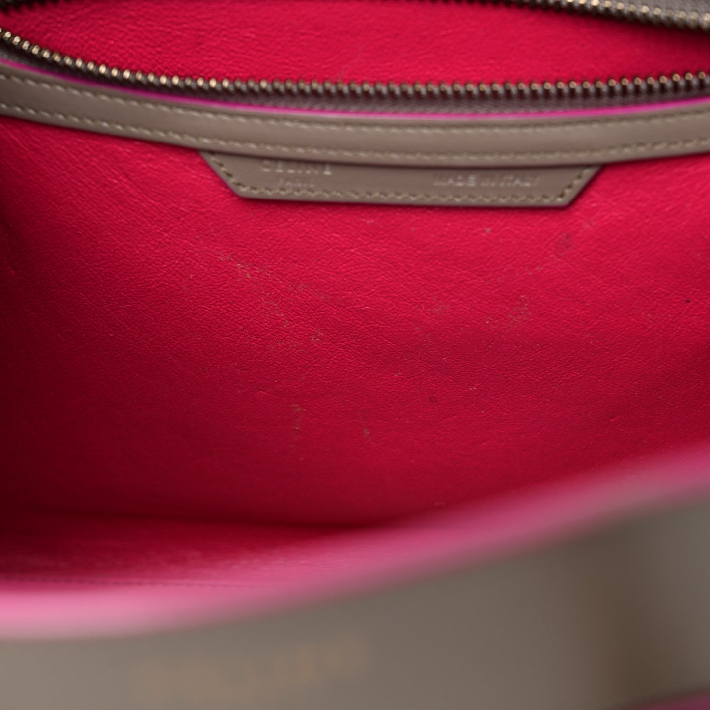 Palmelato Calfskin Micro Luggage Beige
