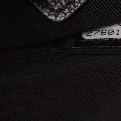 Chanel Grained Calfskin Quilted CC Box Pouch Black 10 of 12