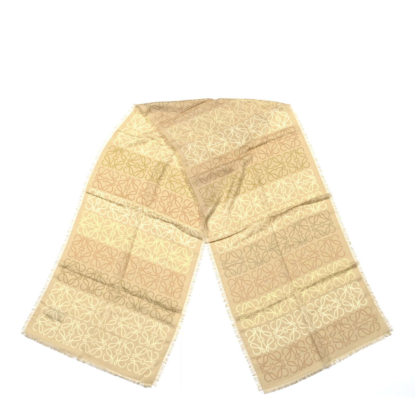 Wool Silk Cashmere Anagram Scarf Multicolor