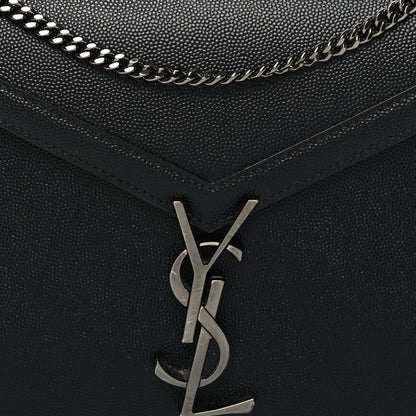 Saint Laurent Grain De Poudre Monogram Cassandra Clasp Bag Black 9 of 11