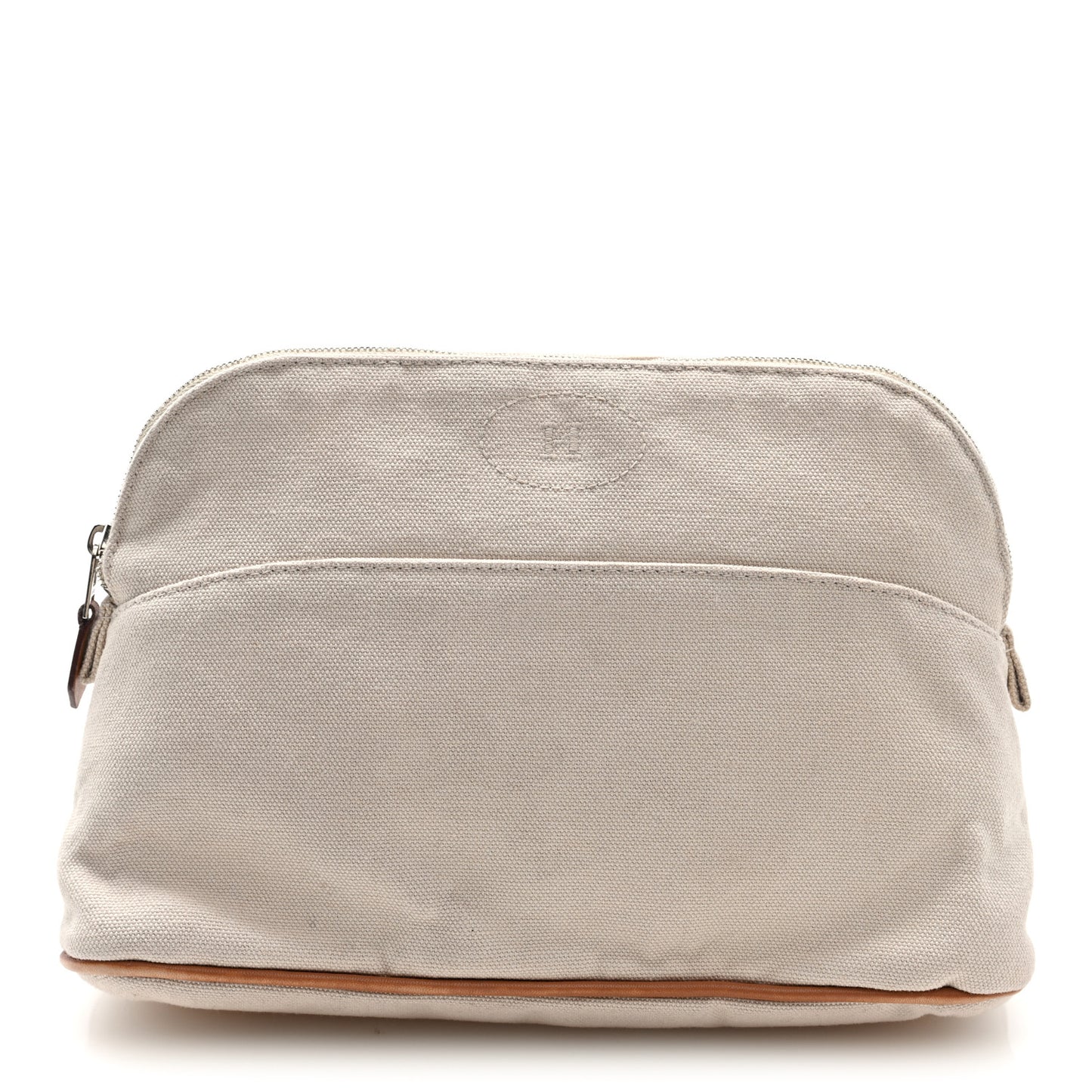 Cotton Canvas Bolide Travel Cosmetic Pouch MM Natural