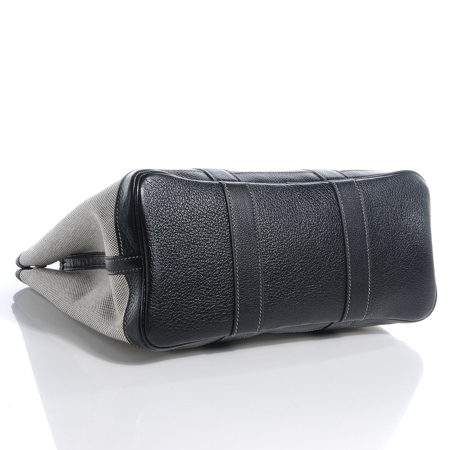 Hermes Toile Leather Garden Party TPM Black 4 of 7
