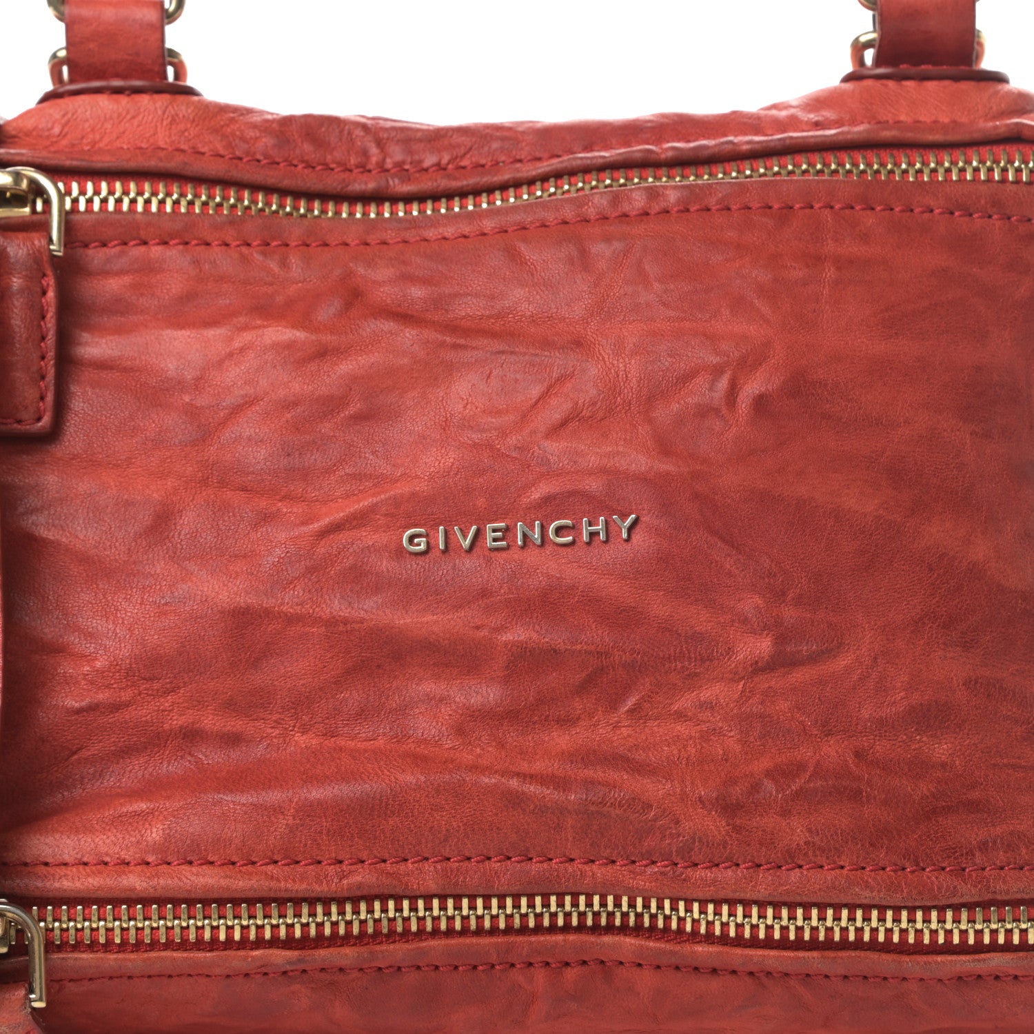 Givenchy Tumbled Sheepskin Small Pandora Red 8 of 13